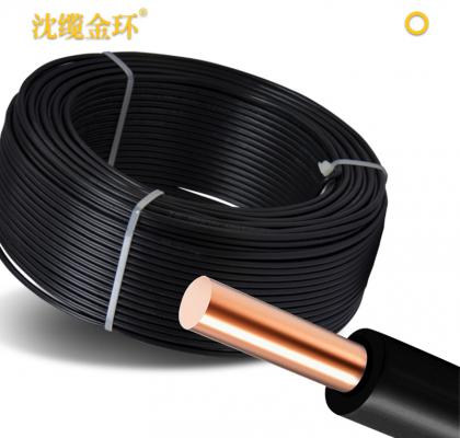沈缆金环 1芯（单根）ZR-BV 1.0mm?-6mm?  铜芯聚氯乙烯绝缘阻燃电线 白色、、、玄色、、、红色、、、黄色、、、蓝色、、、绿色、、、双色
