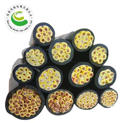 10芯  ZR-YJV 10*0.5mm?--10*2.5mm? 铜芯聚氯乙烯绝缘聚乙烯护套节制软电缆  铜芯电缆