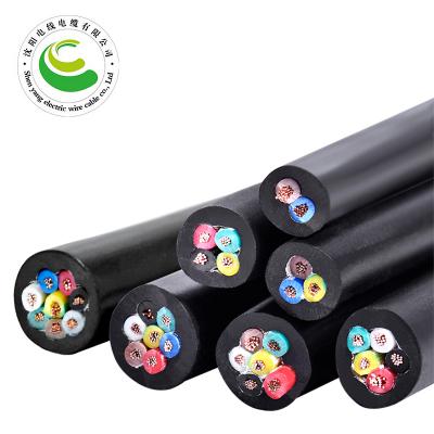 8芯  ZR-YJV 8*0.5mm?--8*2.5mm? 铜芯聚氯乙烯绝缘聚乙烯护套节制软电缆  铜芯电缆